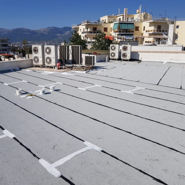 Ασφαλτόπανα με λευκή ψηφίδα