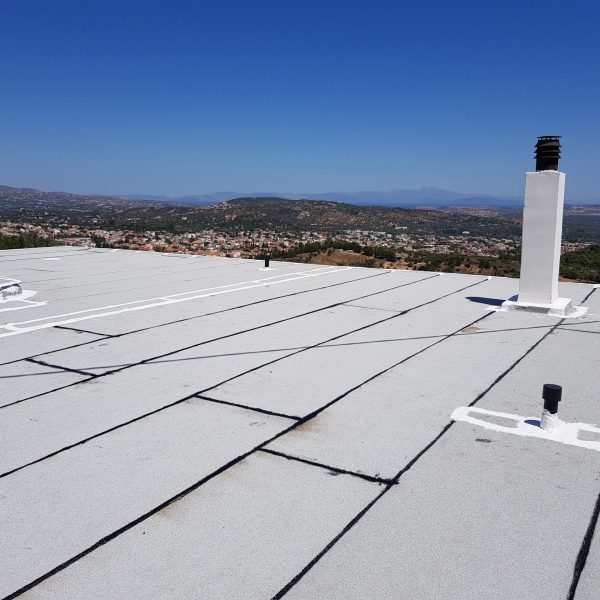 Ασφαλτόπανα με λευκή ψηφίδα